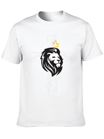 Lion and Crown Graphic Tee - Black T-Shirt