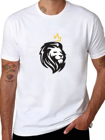 Lion and Crown Graphic Tee - Black T-Shirt
