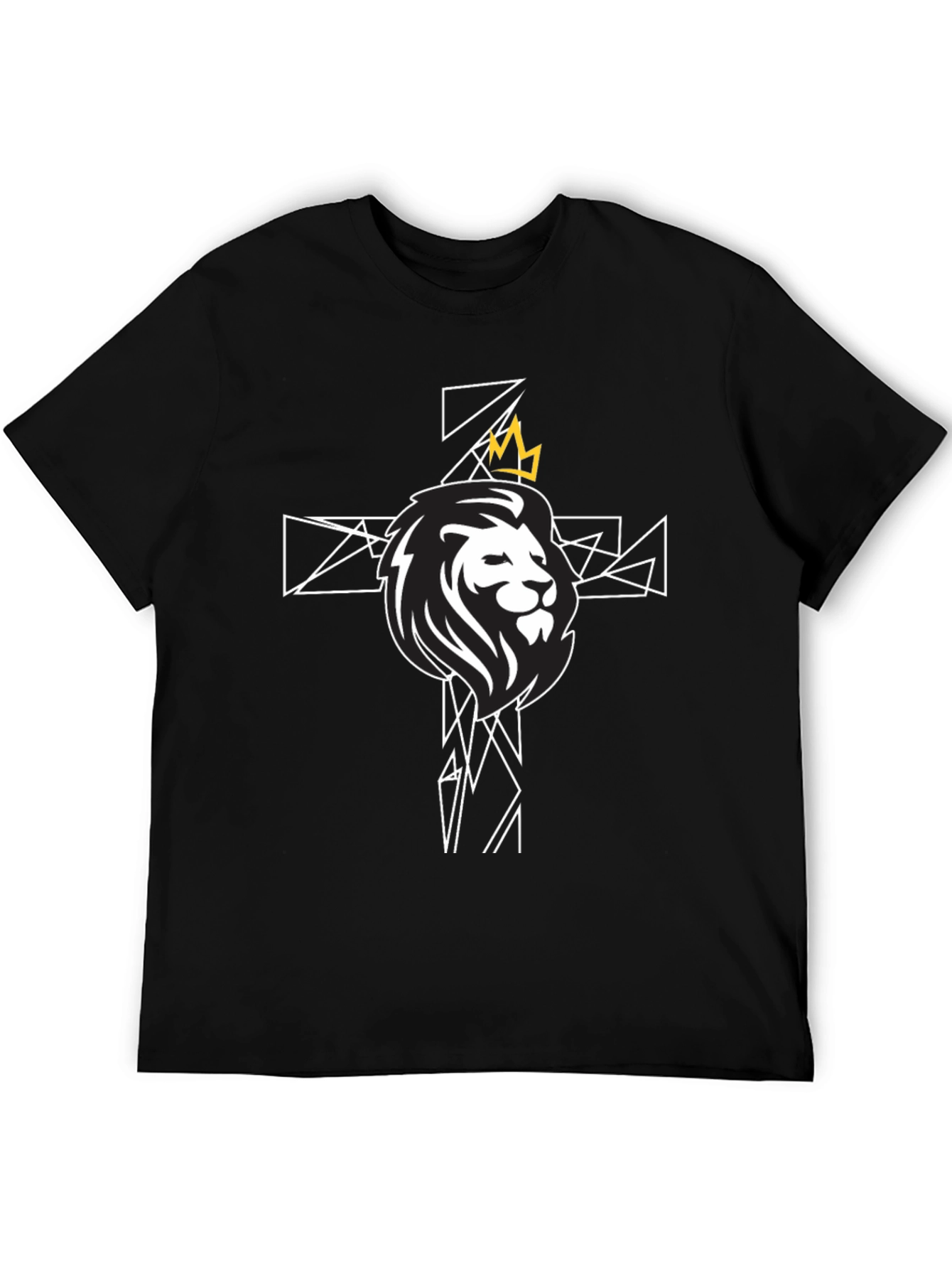 Lion and Crown Graphic Tee - Black T-Shirt