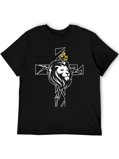 Lion and Crown Graphic Tee - Black T-Shirt