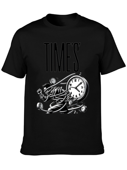 Times Up Graphic T-Shirt - Black
