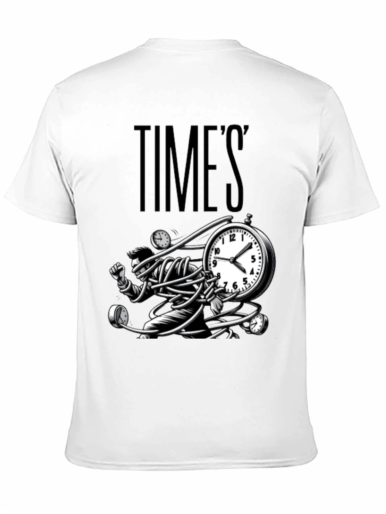 Times Up Graphic T-Shirt - Black