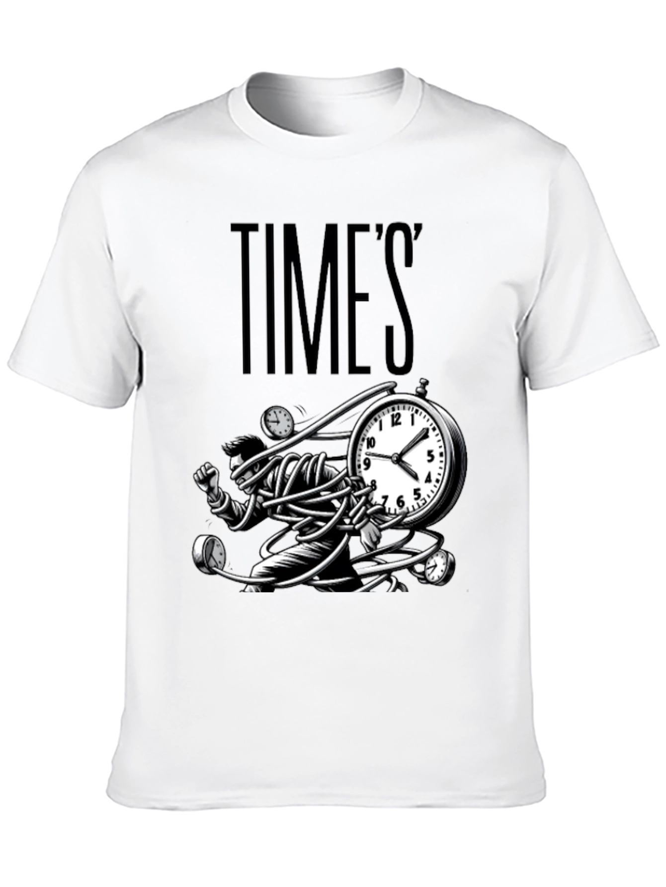 Times Up Graphic T-Shirt - Black