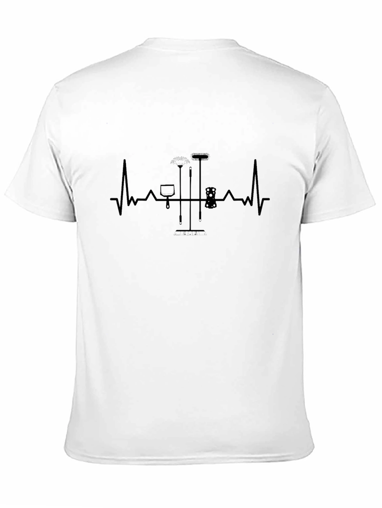 Cleaning Life T-Shirt - Heartbeat Pulse Design