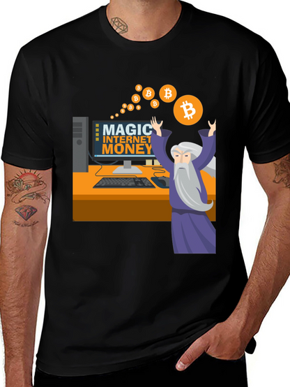 Magic Internet Money Bitcoin Wizard Graphic Tee