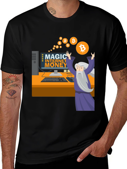 Magic Internet Money Bitcoin Wizard Graphic Tee