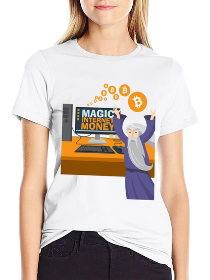 Magic Internet Money Bitcoin Wizard Graphic Tee