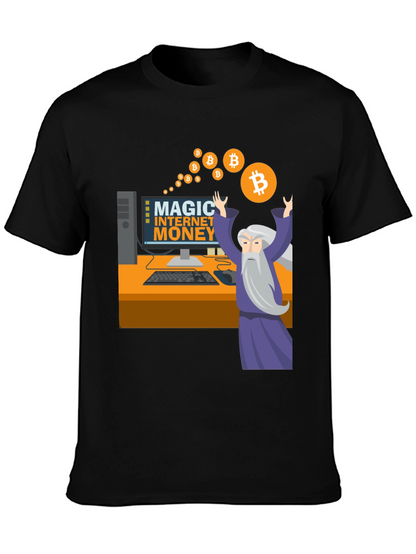 Magic Internet Money Bitcoin Wizard Graphic Tee