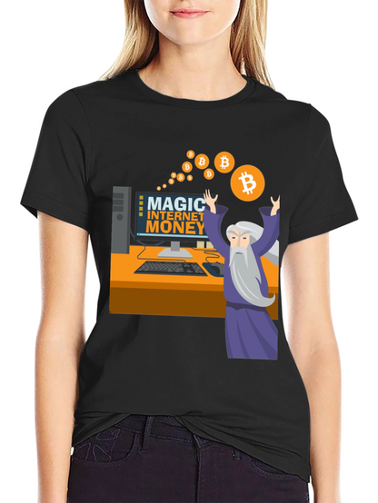 Magic Internet Money Bitcoin Wizard Graphic Tee