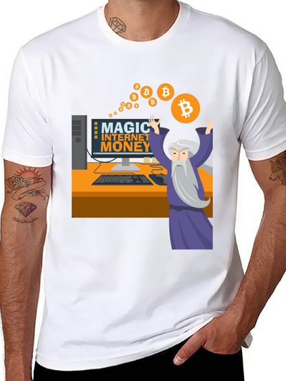 Magic Internet Money Bitcoin Wizard Graphic Tee
