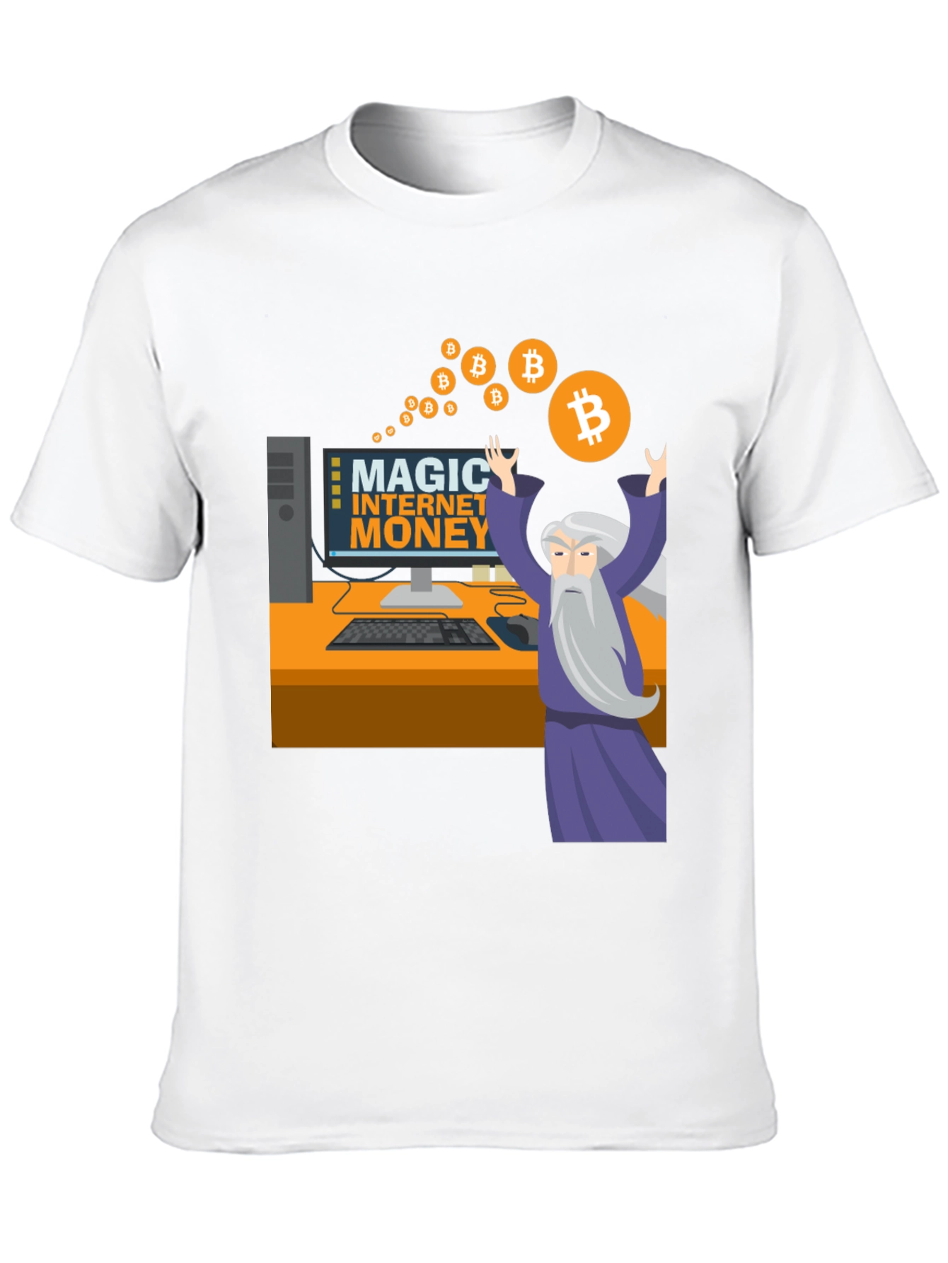 Magic Internet Money Bitcoin Wizard Graphic Tee