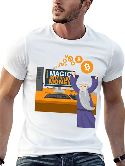 Magic Internet Money Bitcoin Wizard Graphic Tee