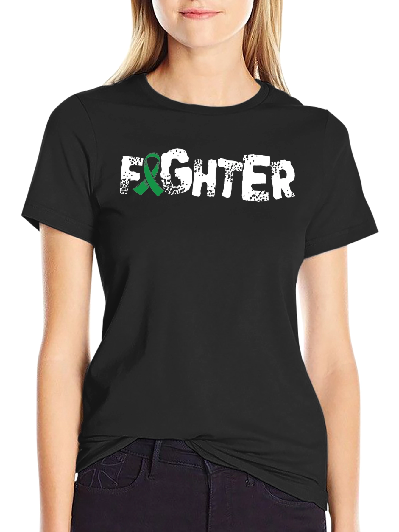 Fighter Ribbon Awareness Graphic Tee