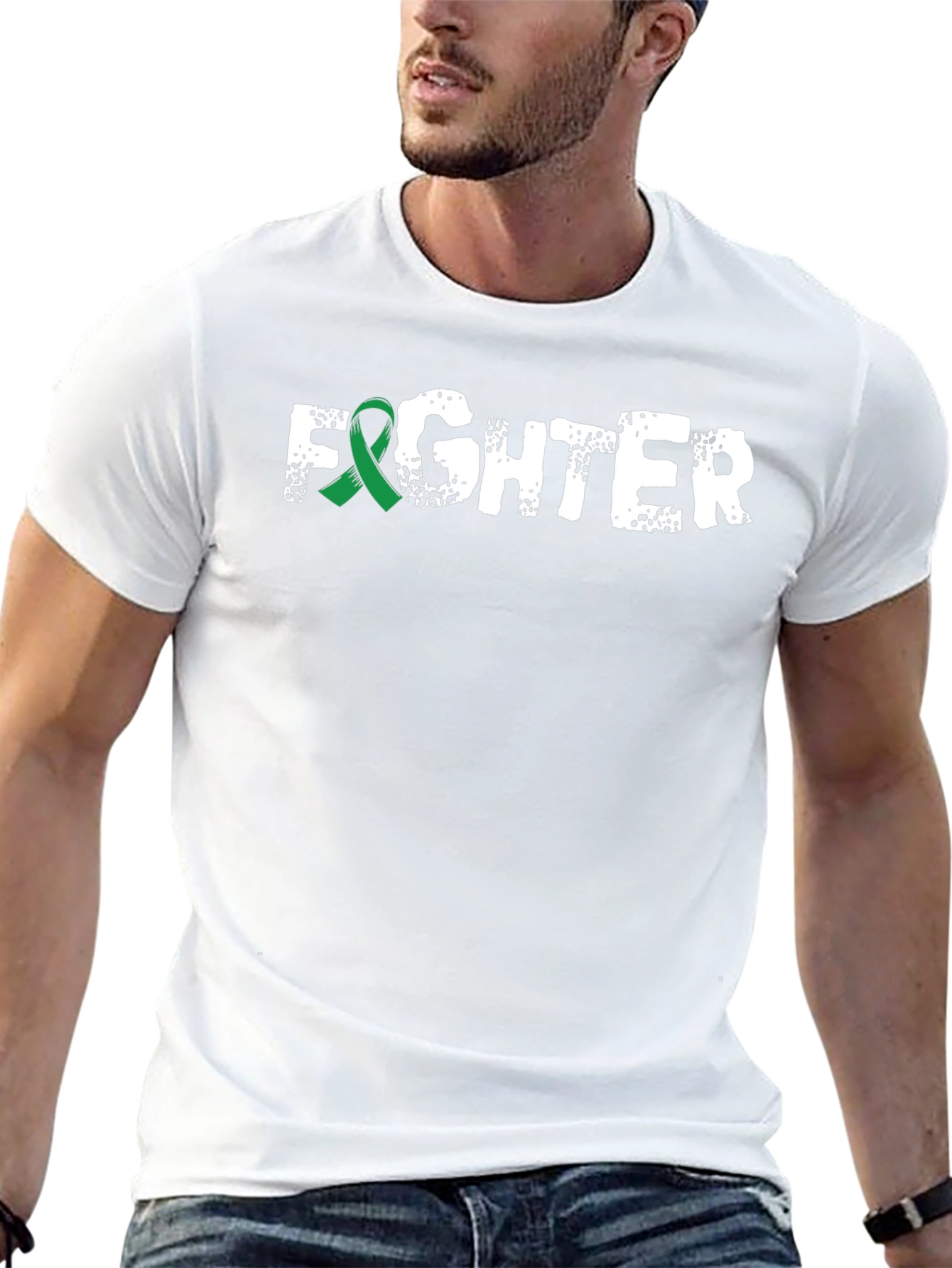 Fighter Ribbon Awareness Graphic Tee