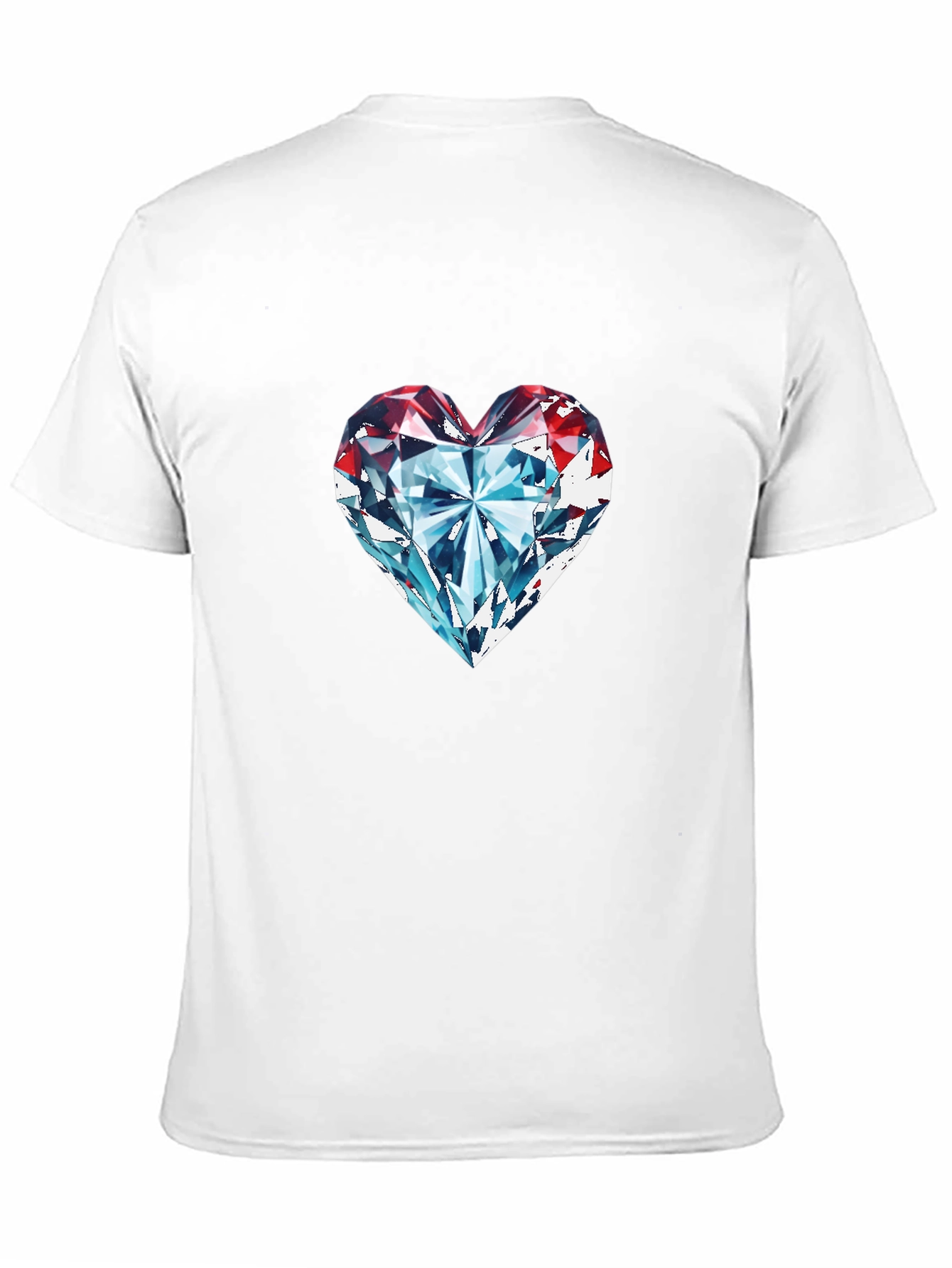 Diamond Heart Graphic Tee - Classic Black