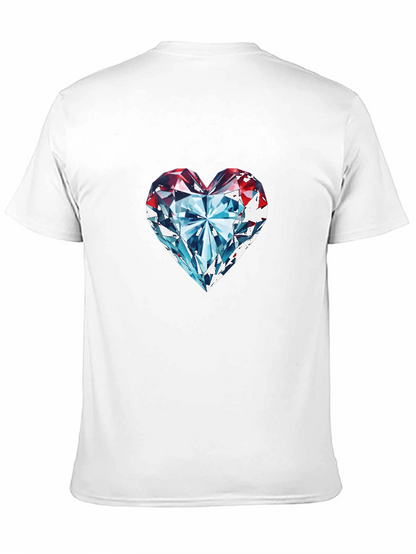 Diamond Heart Graphic Tee - Classic Black