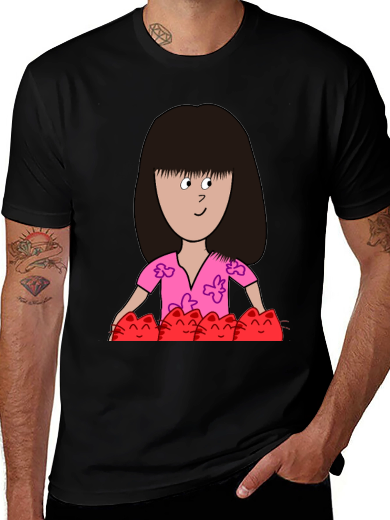 Cartoon Graphic T-Shirt