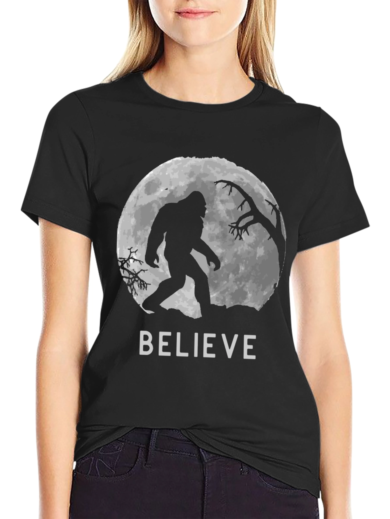 Believe Bigfoot T-Shirt - Cryptozoology Tee