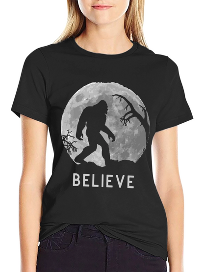 Believe Bigfoot T-Shirt - Cryptozoology Tee