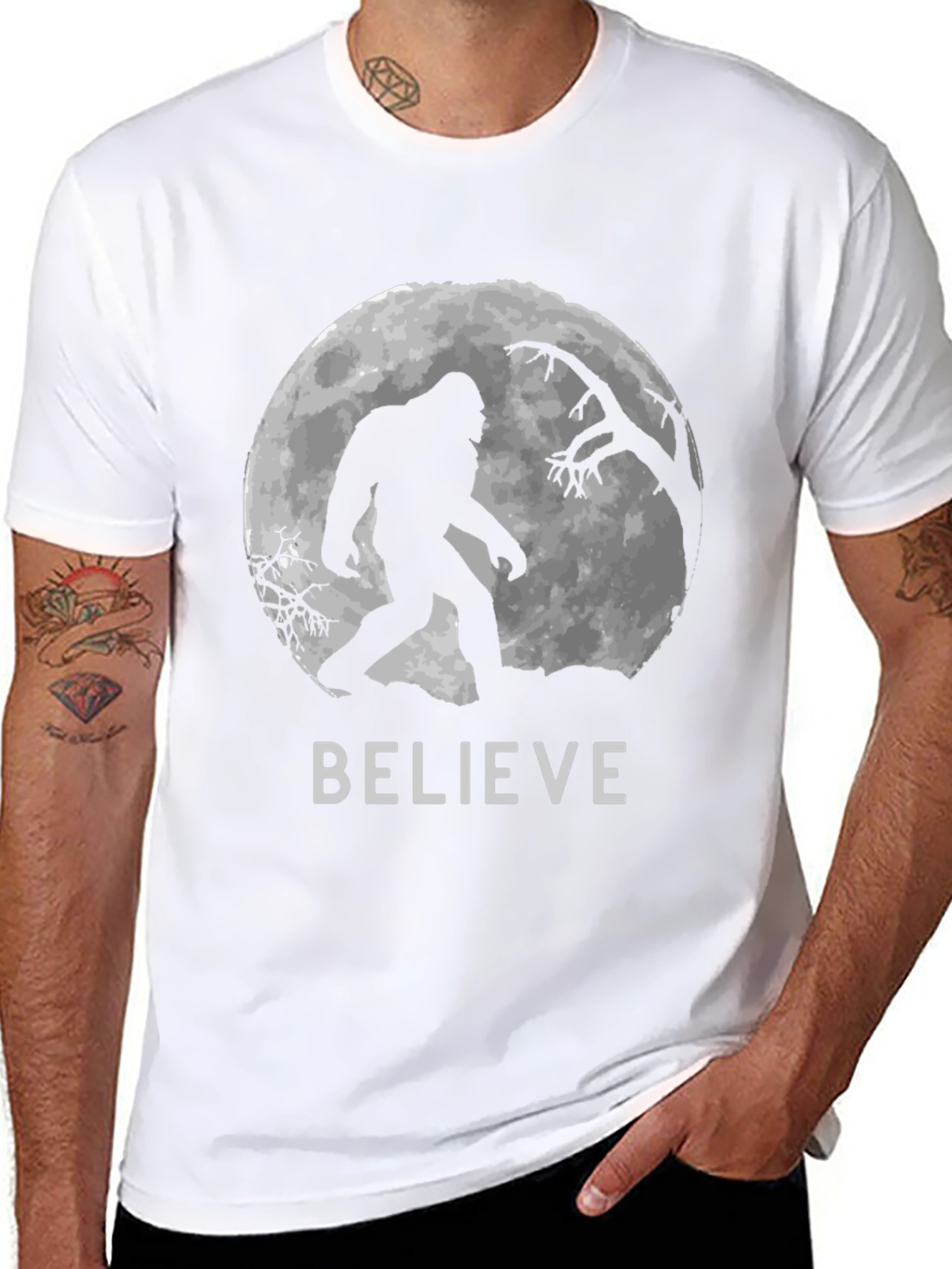 Believe Bigfoot T-Shirt - Cryptozoology Tee