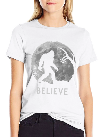 Believe Bigfoot T-Shirt - Cryptozoology Tee