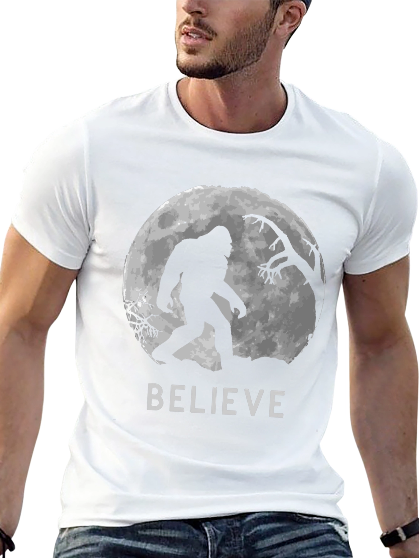 Believe Bigfoot T-Shirt - Cryptozoology Tee