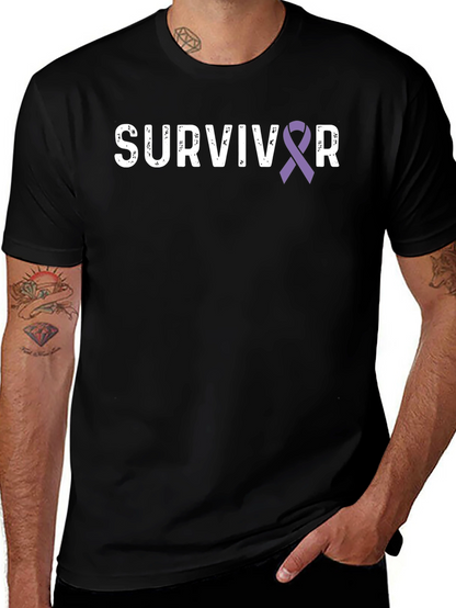 Survivor Ribbon Graphic T-Shirt