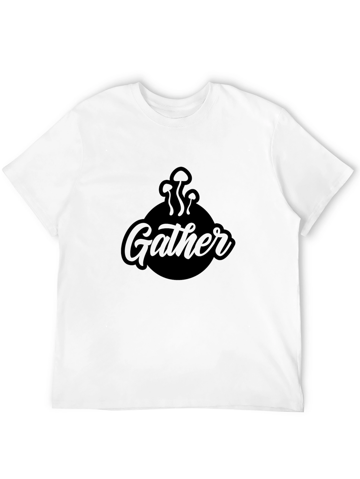 Gather Mushroom Graphic Tee - Black