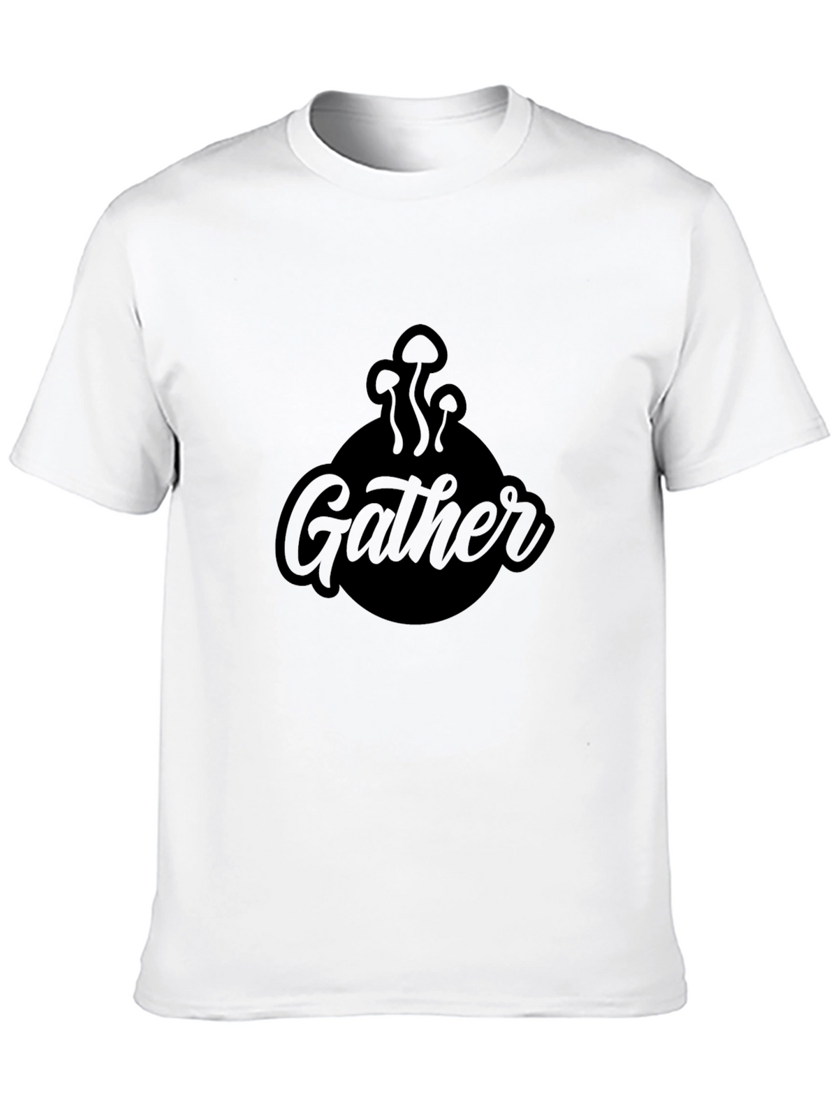 Gather Mushroom Graphic Tee - Black