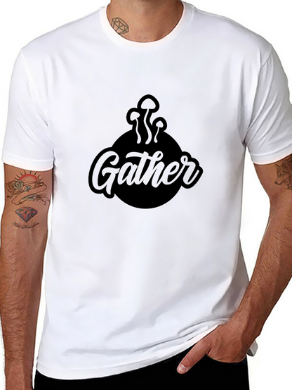 Gather Mushroom Graphic Tee - Black