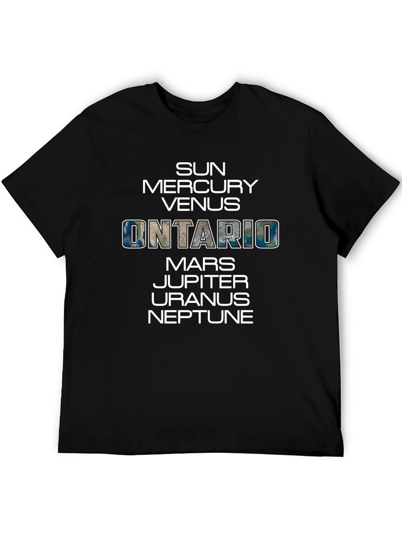 Ontario T-Shirt Planetary Theme