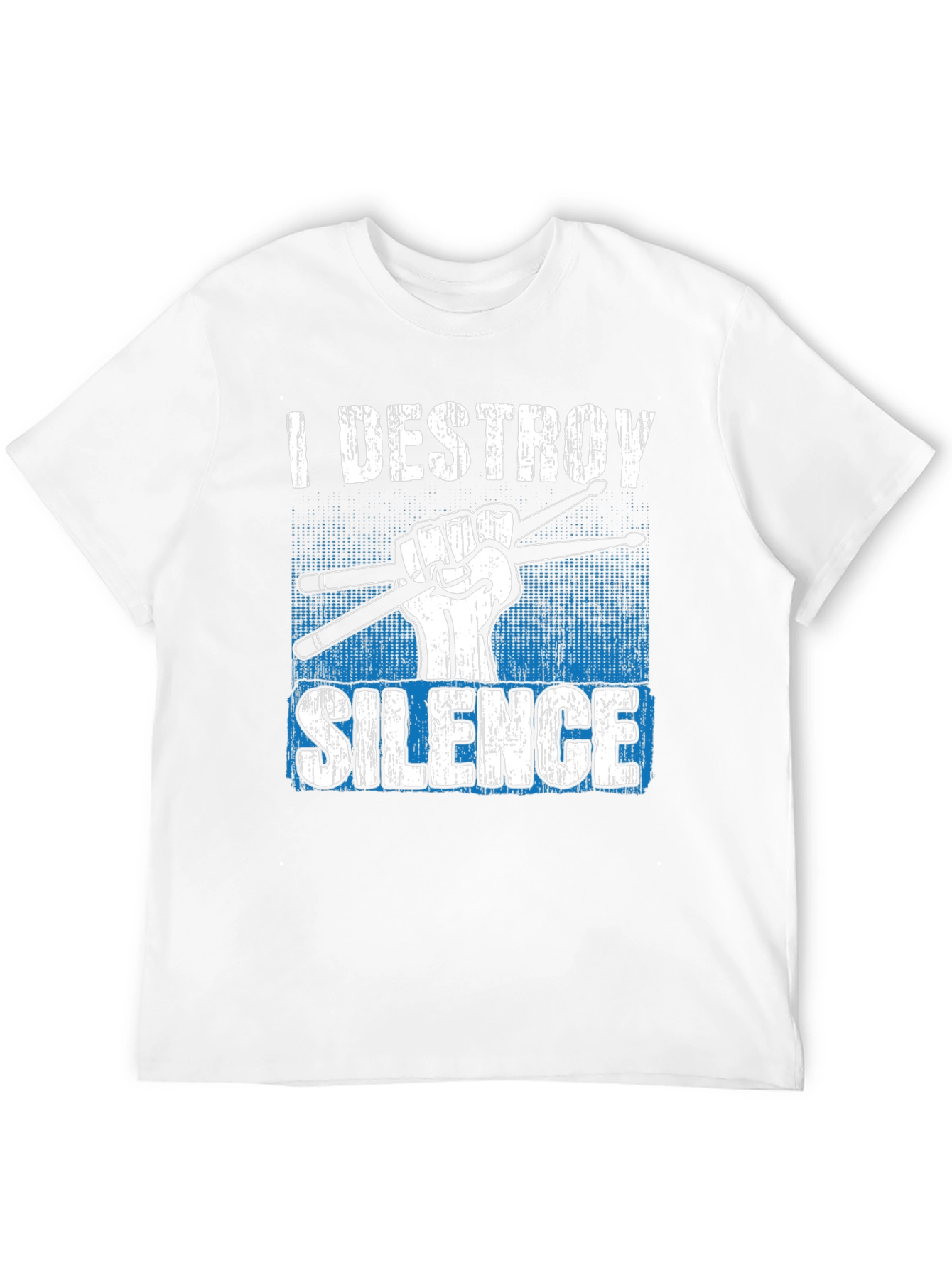 I Destroy Silence Drummer T-Shirt - Music Lover Tee
