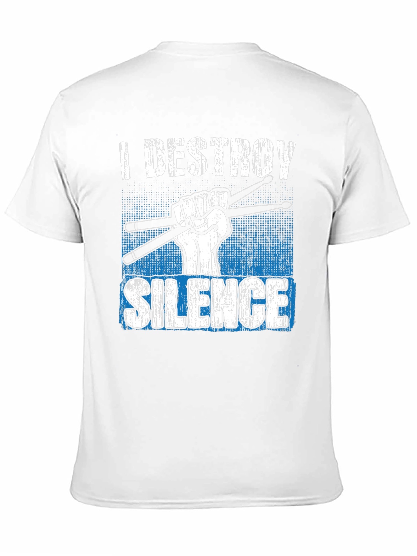 I Destroy Silence Drummer T-Shirt - Music Lover Tee
