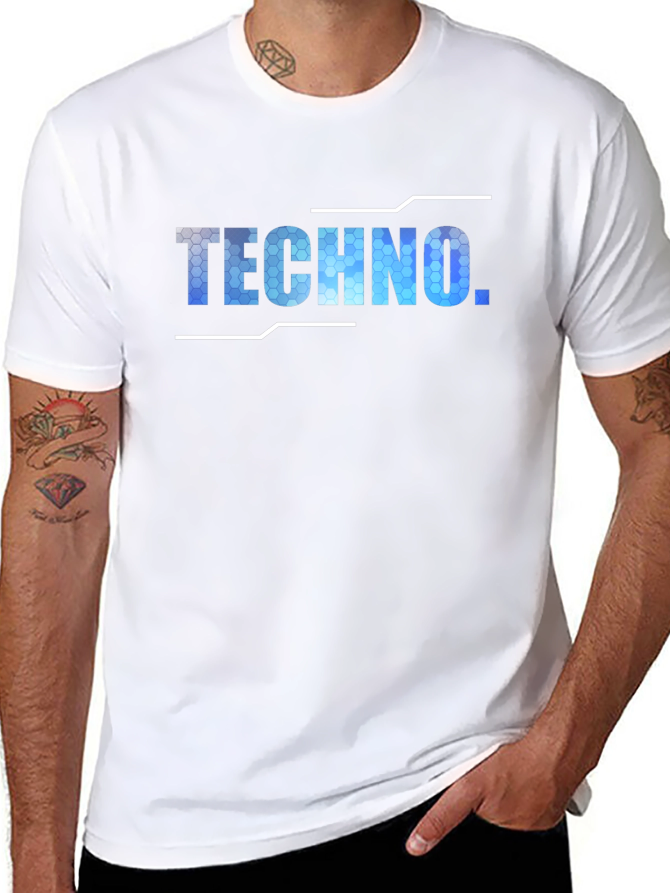 Techno Graphic T-Shirt - Cool Urban Style