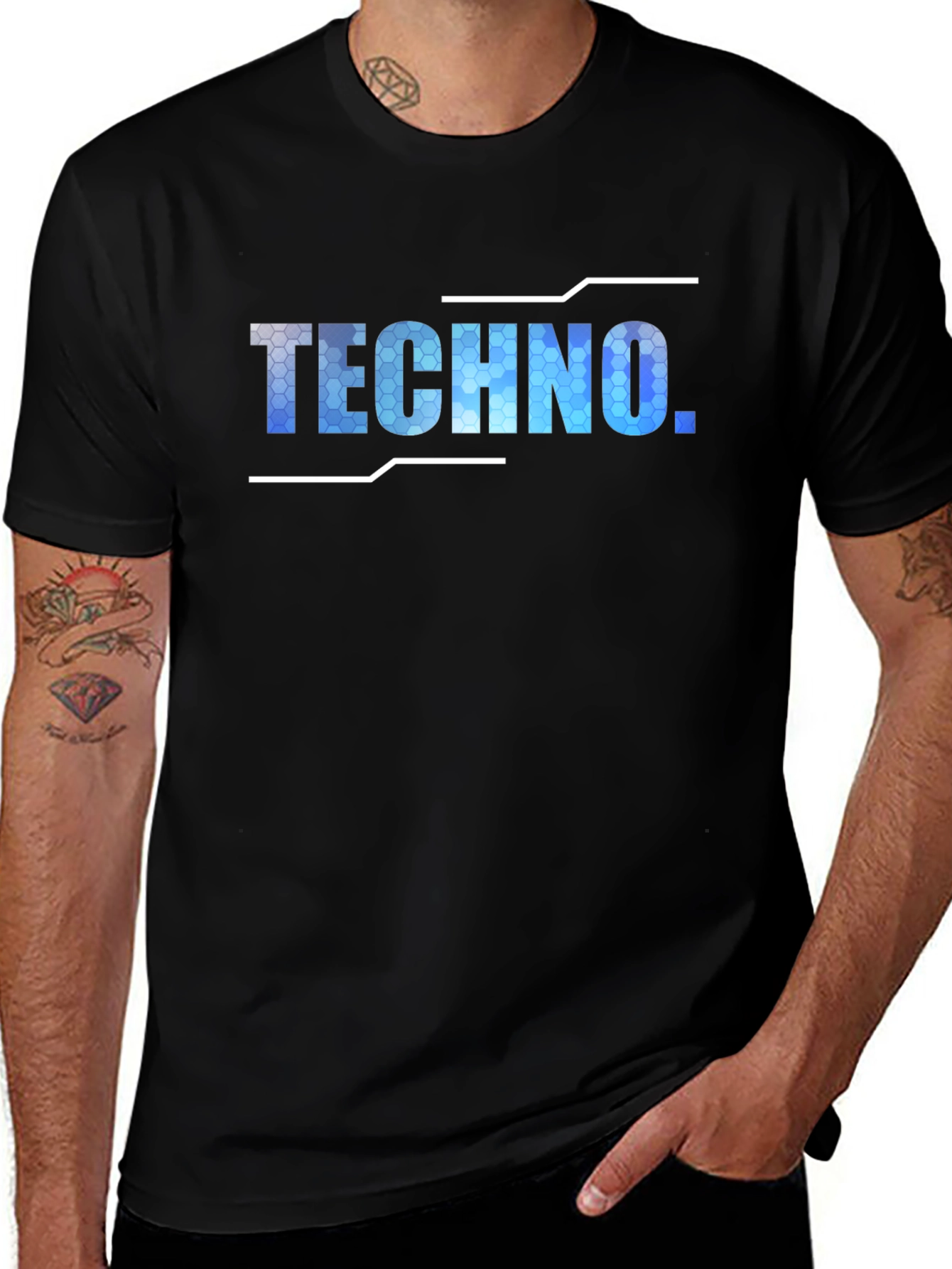 Techno Graphic T-Shirt - Cool Urban Style