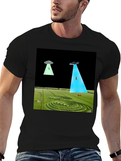 UFO Abduction T-Shirt - Black