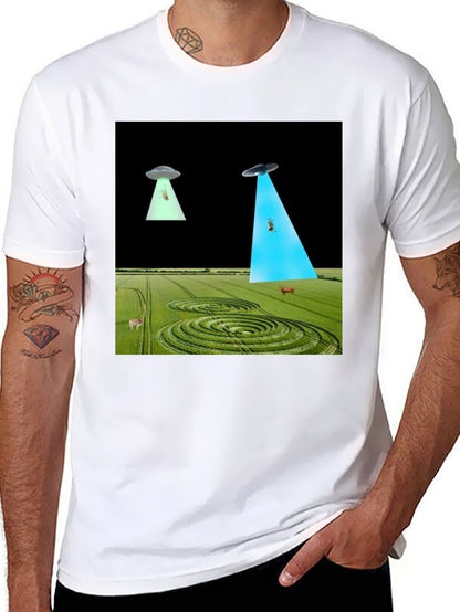 UFO Abduction T-Shirt - Black