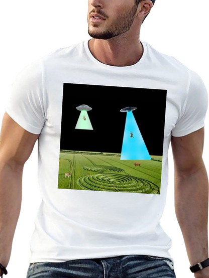 UFO Abduction T-Shirt - Black