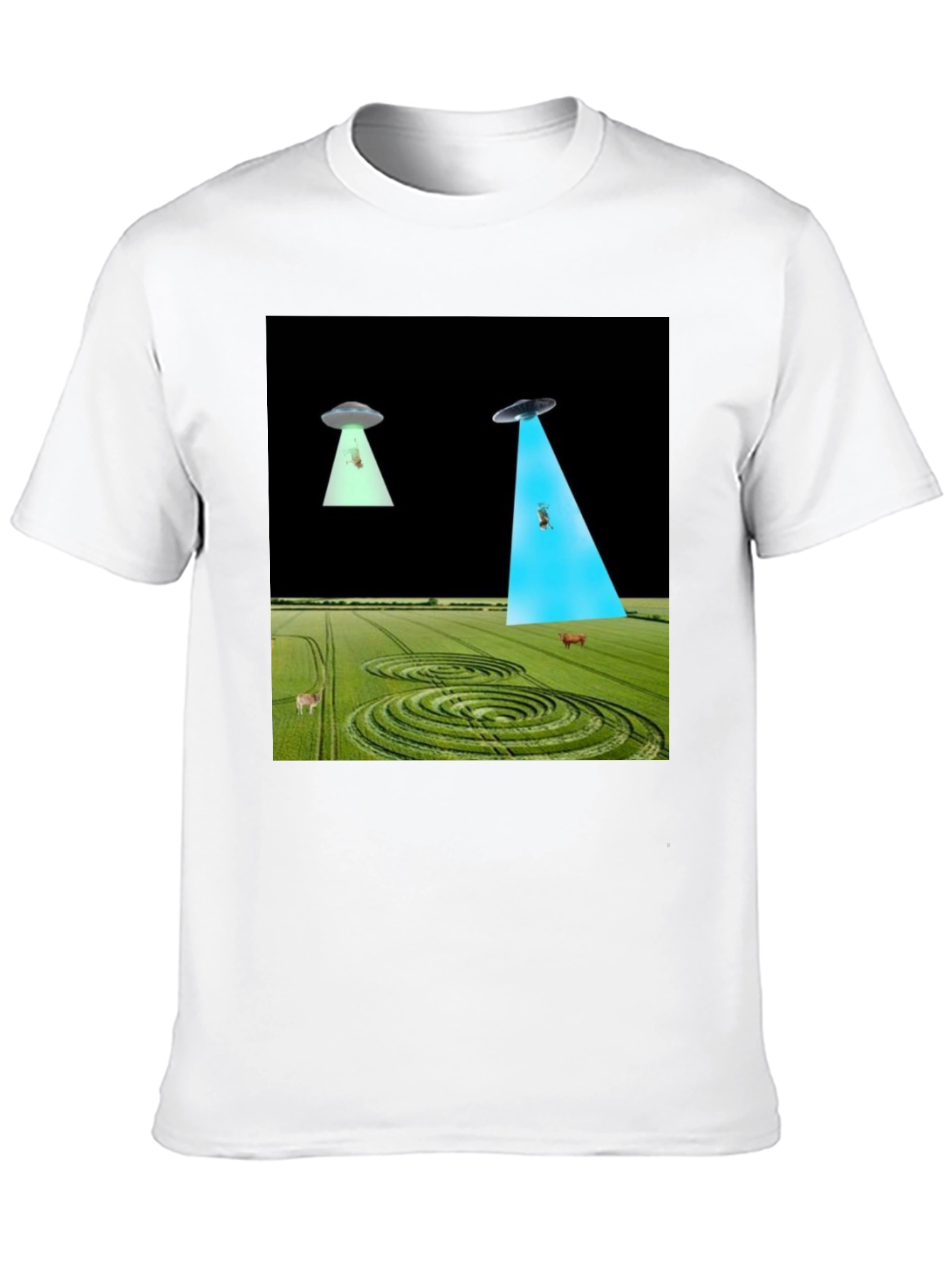 UFO Abduction T-Shirt - Black