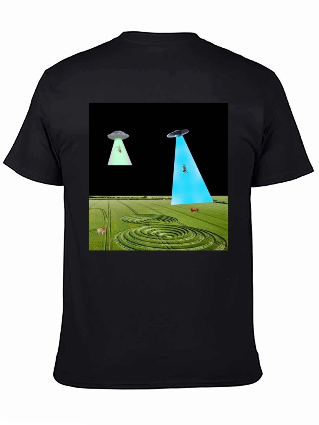 UFO Abduction T-Shirt - Black