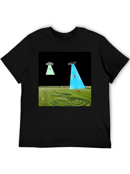 UFO Abduction T-Shirt - Black