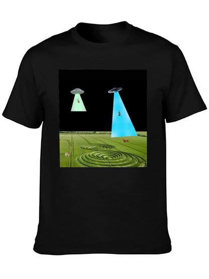 UFO Abduction T-Shirt - Black