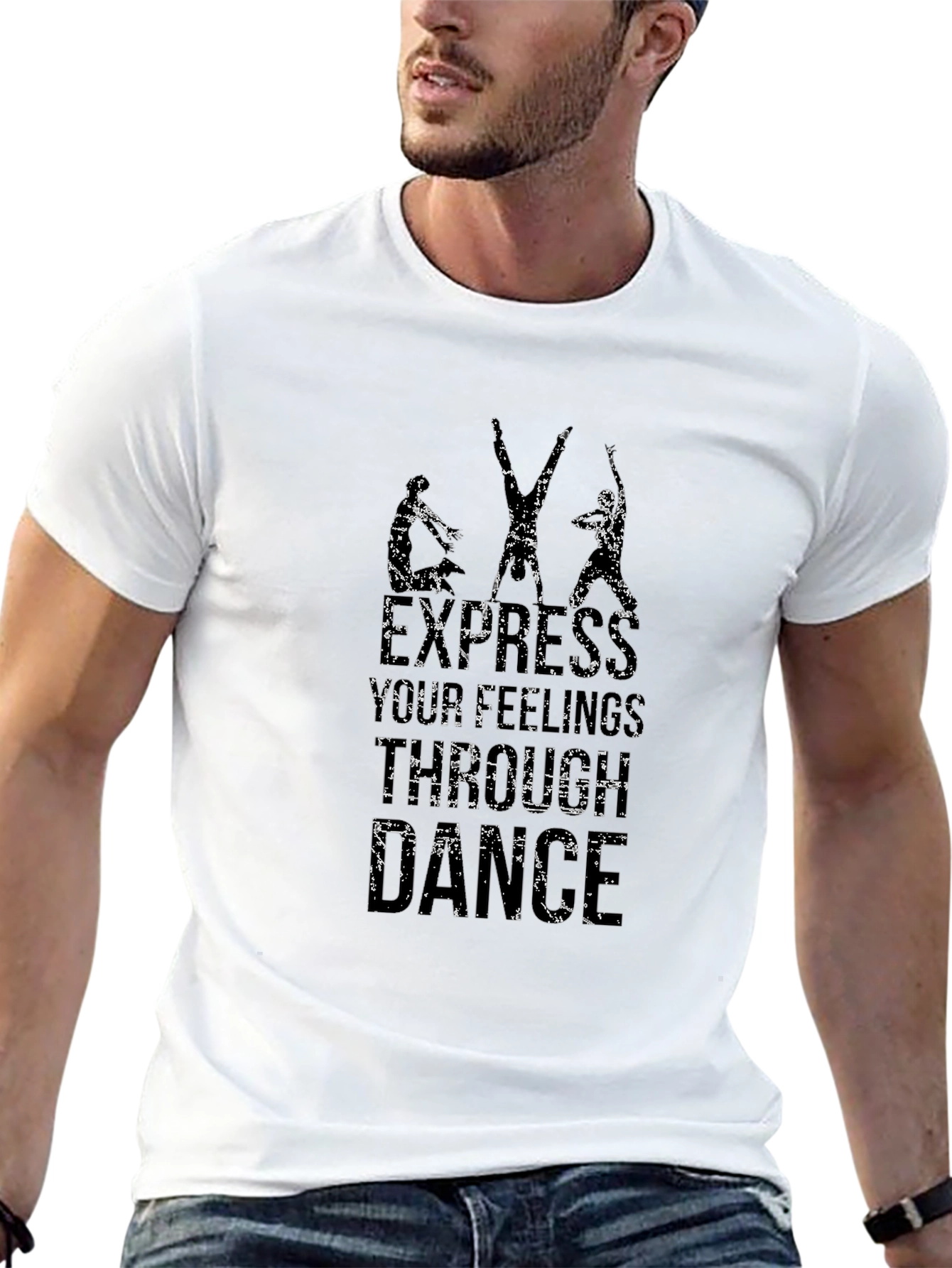 Dance Expression Black Graphic Tee