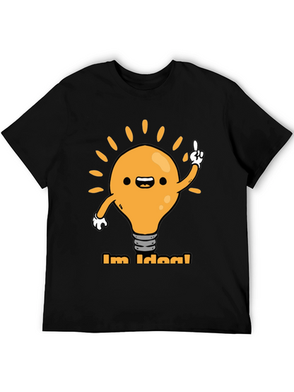 Im Idea! Graphic Tee - Black Cotton T-Shirt