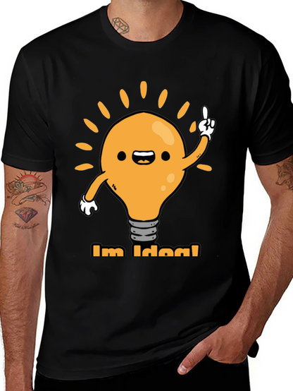 Im Idea! Graphic Tee - Black Cotton T-Shirt