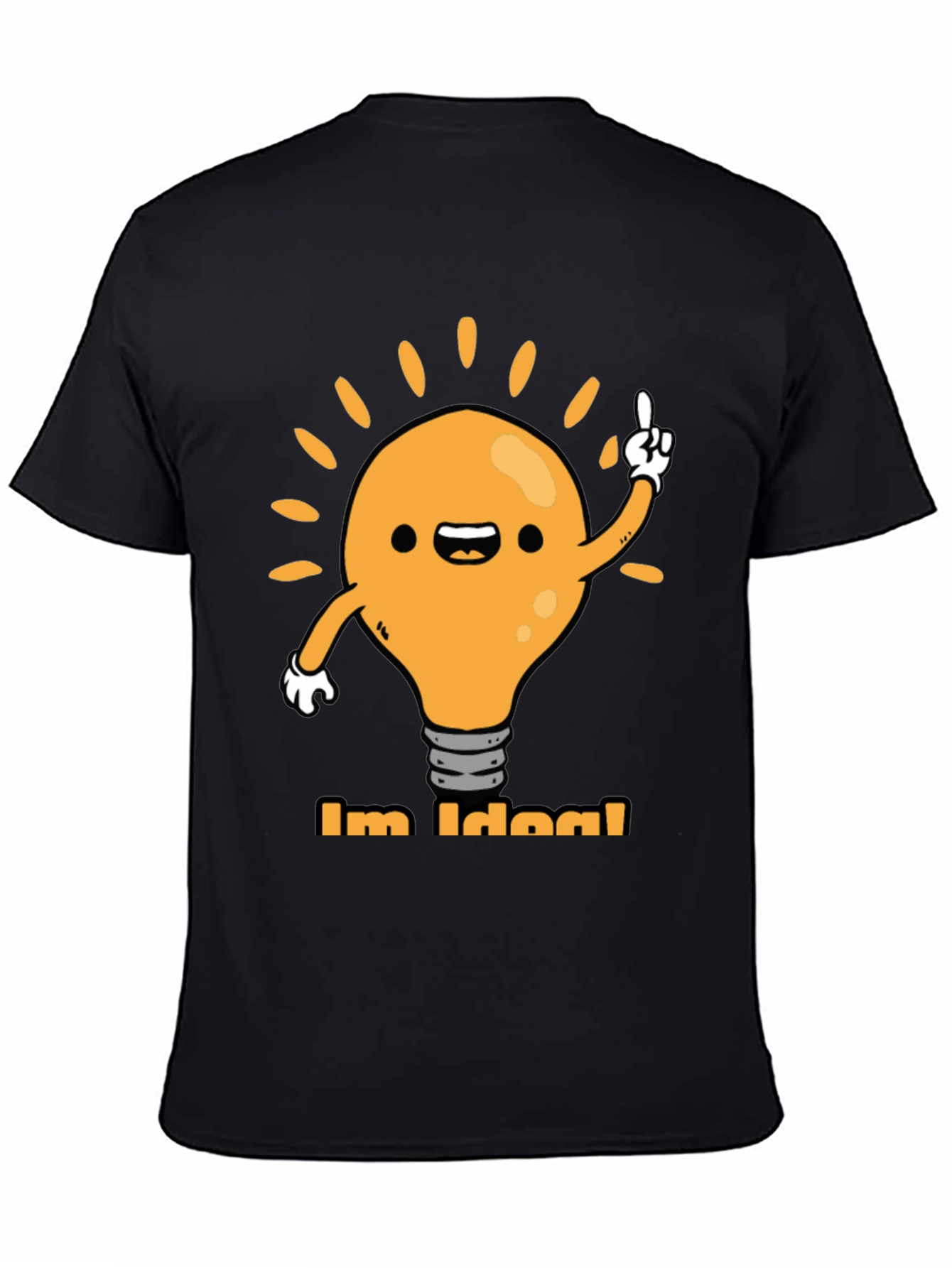 Im Idea! Graphic Tee - Black Cotton T-Shirt