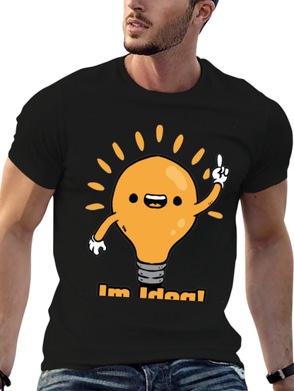 Im Idea! Graphic Tee - Black Cotton T-Shirt