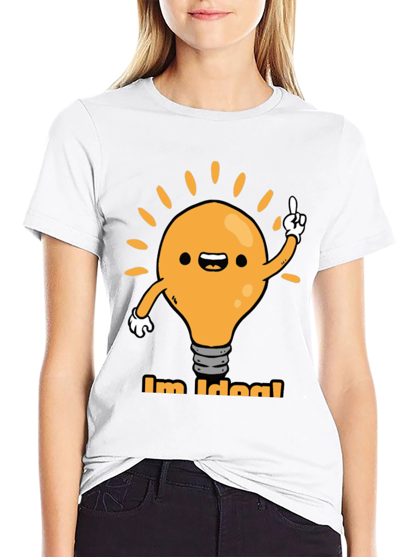 Im Idea! Graphic Tee - Black Cotton T-Shirt