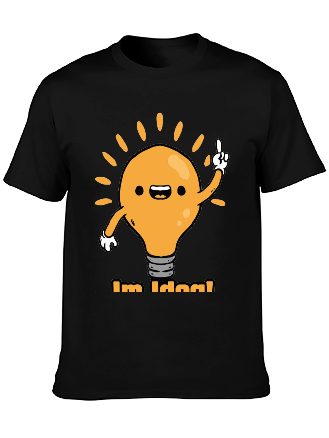 Im Idea! Graphic Tee - Black Cotton T-Shirt