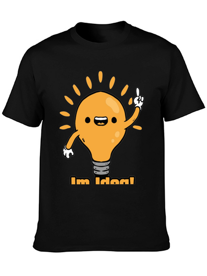 Im Idea! Graphic Tee - Black Cotton T-Shirt